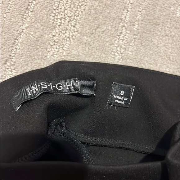 Insight Black Ponti knit Dress Pants size 8 - Picture 3 of 3